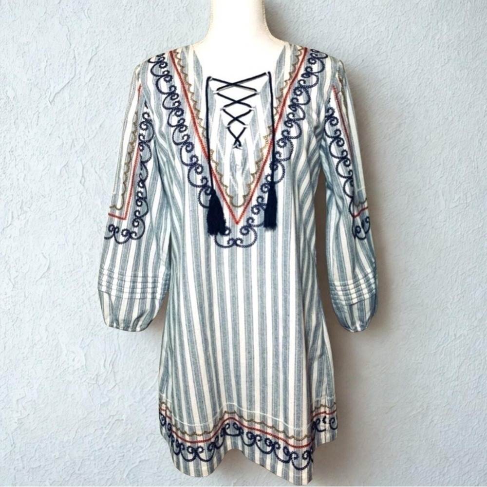 NWOT English Factory Embroidered‎ Shift Dress Women Small